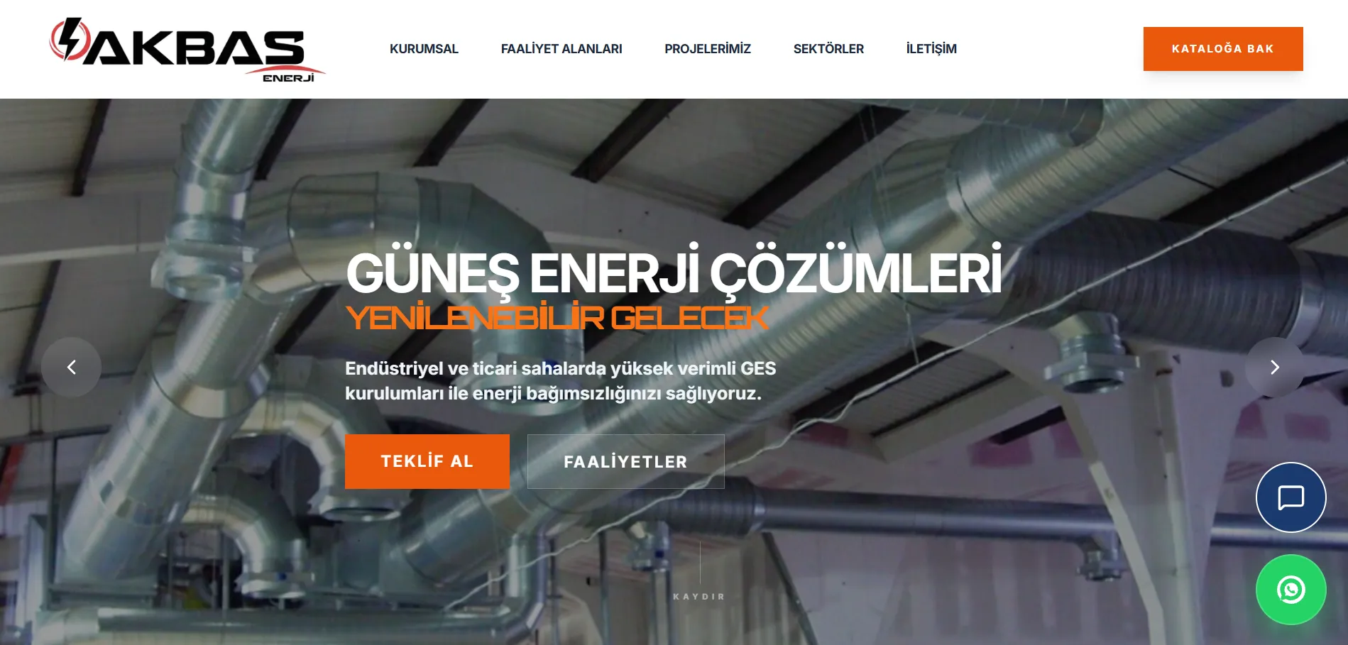 Akbaş Enerji Kurumsal Web Sitesi